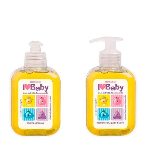 Kit Fiorucci I Love Baby Shampoo 250ml + Sabonete Líquido 250ml Kit Fiorucci I Love Baby Shampoo 250ml + Sabonete Líquido 250ml