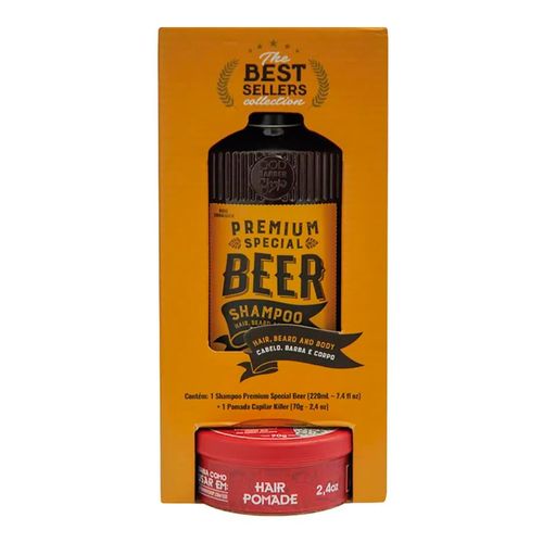 Kit QOD Barber Shop Shampoo Premium Special Beer 220ml + Pomada Capilar 70g Kit QOD Barber Shop Shampoo Premium Special Beer 220ml + Pomada Capilar 70g