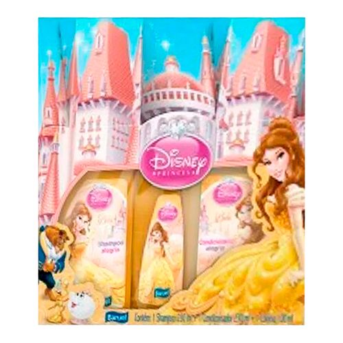 Kit Princesas Bela Shampoo 230ml + Condicionador 230ml + Colônia 100ml Kit Princesas Bela Shampoo 230ml + Condicionador 230ml + Colônia 100ml