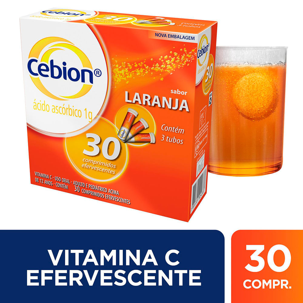 Vitamina C Alter 1g Laranja 20 comprimidos efervescentes