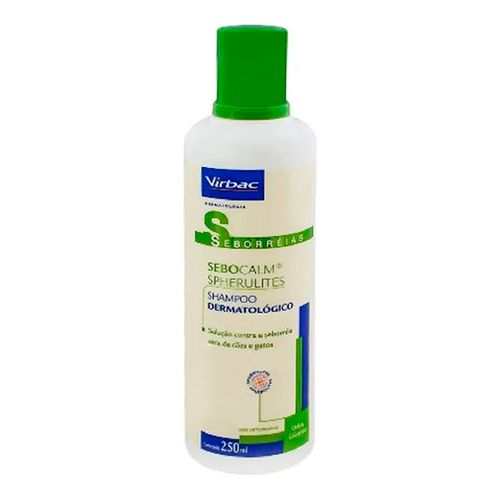 Shampoo Dermatológico Sebolytic Spherulites Virbac - SEBOLYTIC SPHERULITES SHAMPOO - frasco com 250ml Shampoo Dermatológico Sebolytic Spherulites Virbac - SEBOLYTIC SPHERULITES SHAMPOO - frasco com 250ml