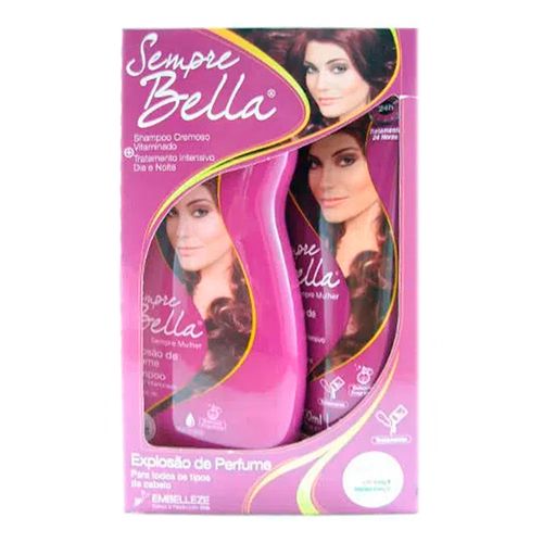 Kit Sempre Bella Liso Encantador Shampoo 350ml + Tratamento Intensivo 200ml Kit Sempre Bella Liso Encantador Shampoo 350ml + Tratamento Intensivo 200ml
