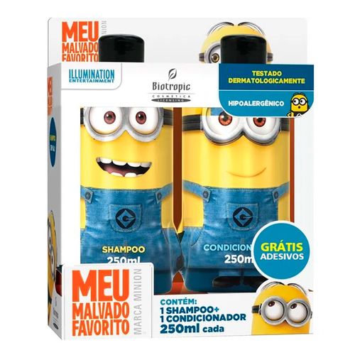 Kit Minions Shampoo + Condicionador 250ml Kit Minions Shampoo + Condicionador 250ml