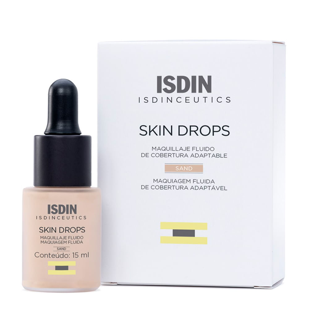 Base Fluida Isdin Isdinceutics Skin Drops Sand 15ml - Drogarias