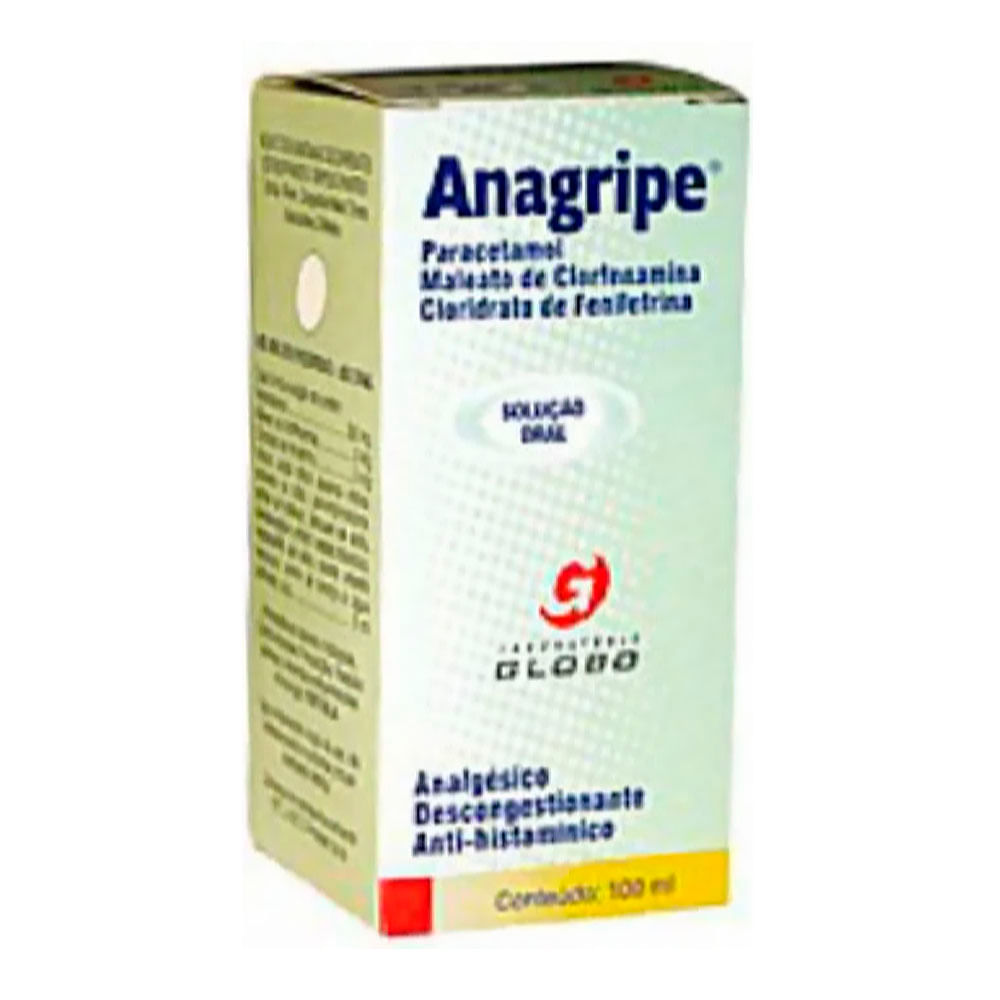 Antigripal Anagripe 0,6mg/ml + 0,6mg/ml + 40mg/ml 100ml