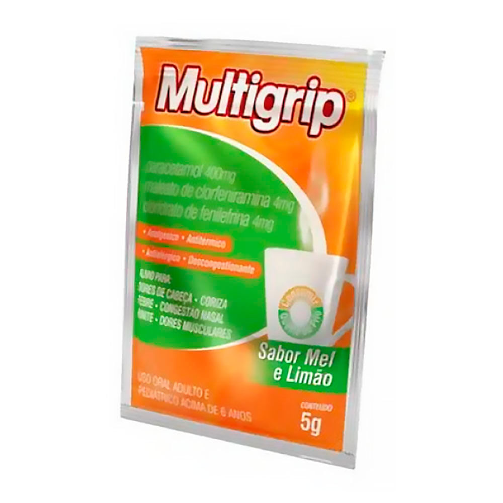 Multigrip Sabor Limão e Mel Multilab Sachê 5g - Drogarias Pacheco