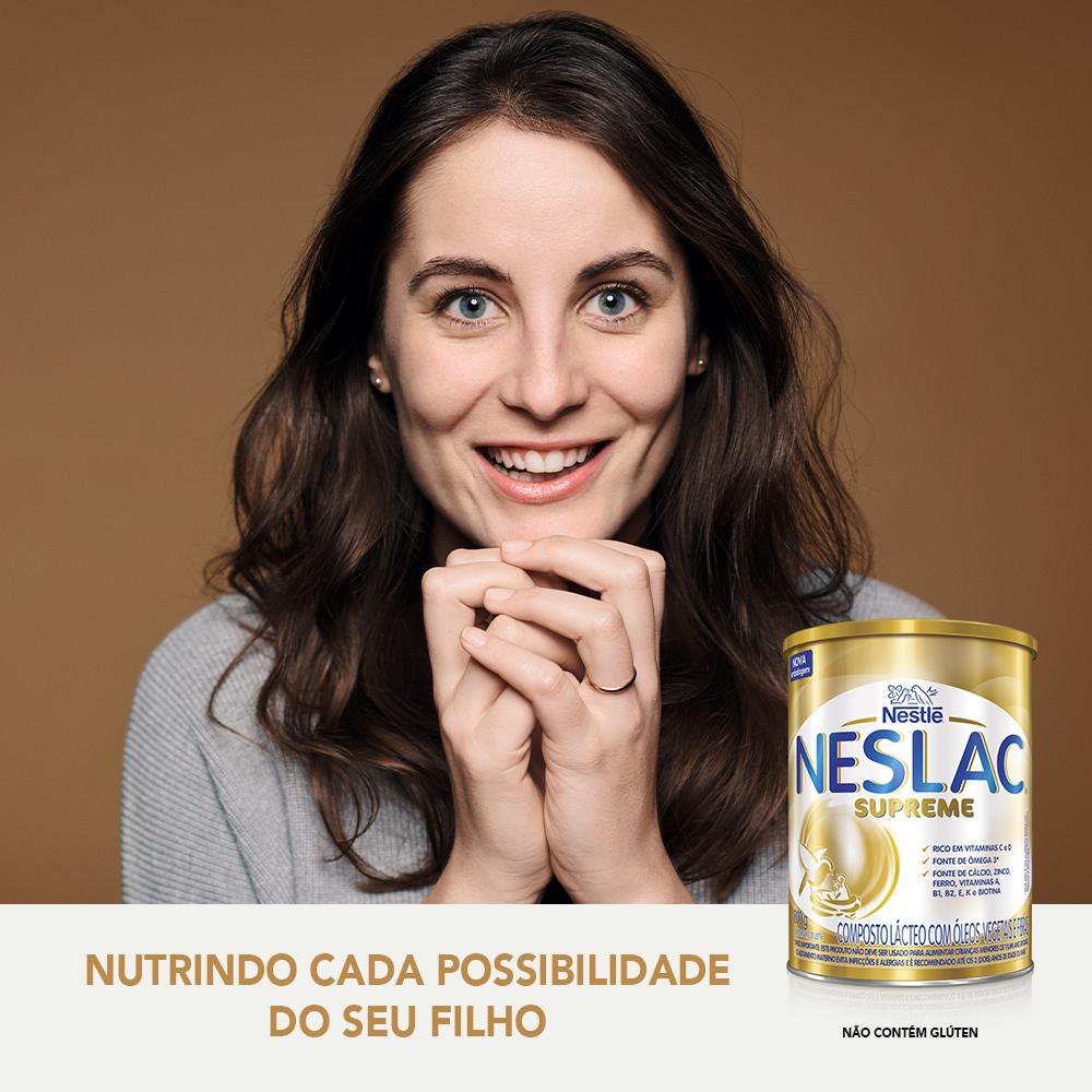 Composto Lácteo Nestlé Neslac Supreme Lata 800g - Drogarias Pacheco
