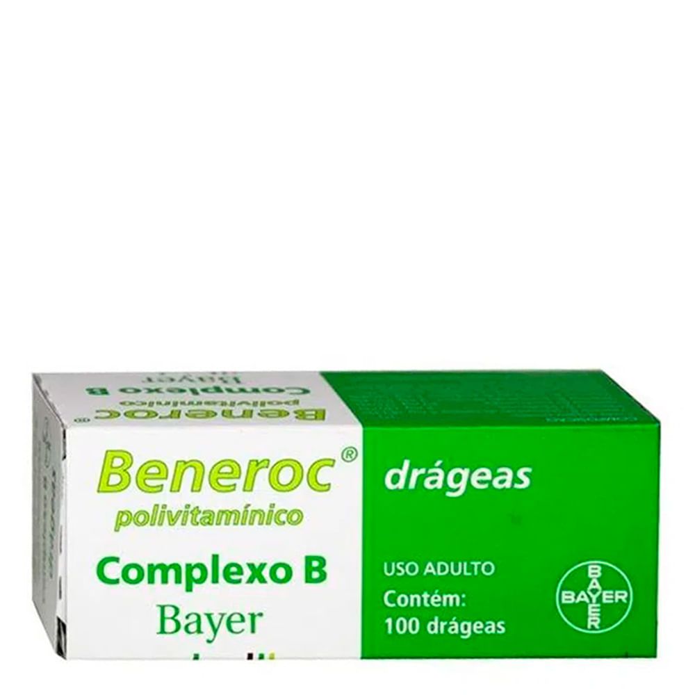 Beneroc Complexo B Bayer 30 Drágeas - Drogarias Pacheco