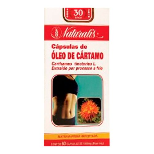 Óleo de Cártamo 1000mg Naturalis 60 cápsulas Óleo de Cártamo 1000mg Naturalis 60 cápsulas