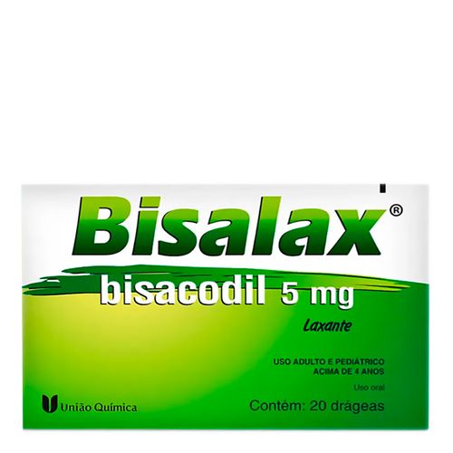Bisalax 5mg União Química 20 drágeas Bisalax 5mg União Química 20 drágeas