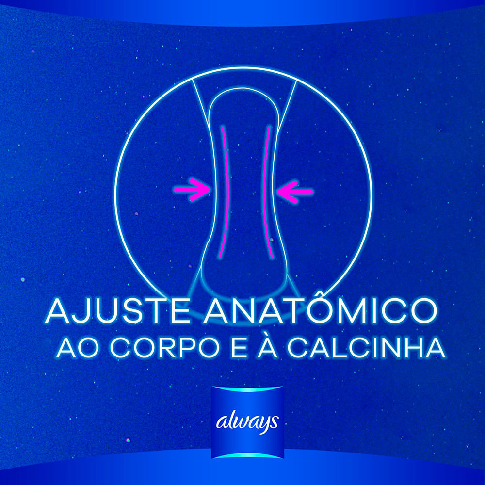 Kit Absorvente Always Noites Tranquilas Seca 32 Unidades + Lenços  Umedecidos 16 Unidades - Drogarias Pacheco