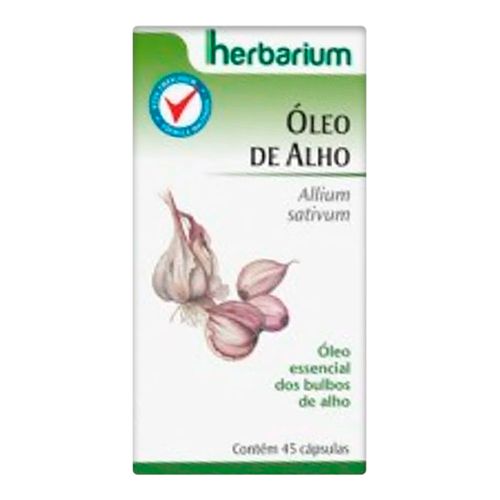 Óleo de Alho 250mg Herbarium 45 Cápsulas Óleo de Alho 250mg Herbarium 45 Cápsulas