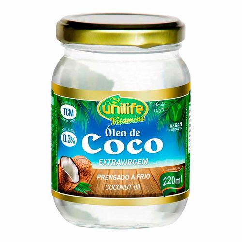 Óleo de Coco Extra Virgem - Unilife - 200ml Óleo de Coco Extra Virgem - Unilife - 200ml