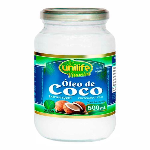 Óleo de Coco Extra Virgem - Unilife - 500ml Óleo de Coco Extra Virgem - Unilife - 500ml