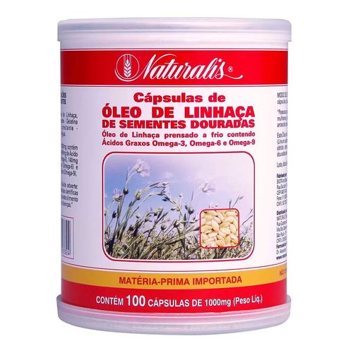 Óleo de Linhaça Naturalis 100 Cápsulas Óleo de Linhaça Naturalis 100 Cápsulas