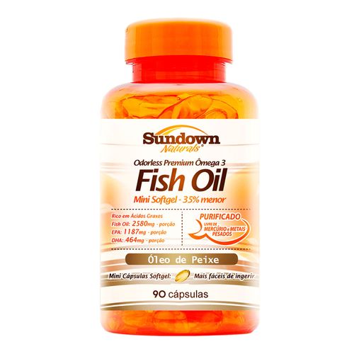 Óleo de Peixe Sundown Naturals Fish Oil 90 Cápsulas Óleo de Peixe Sundown Naturals Fish Oil 90 Cápsulas