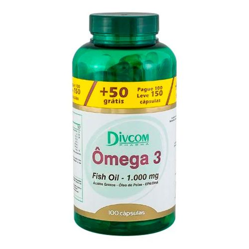 Ômega 3 Divcom 100 Cápsulas Ômega 3 Divcom 100 Cápsulas
