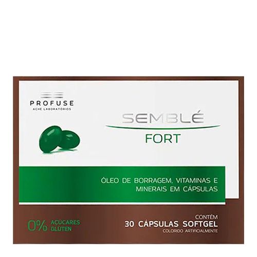 Suplemento Vitamínico Semble Fort Profuse 30 Cápsulas Softgel