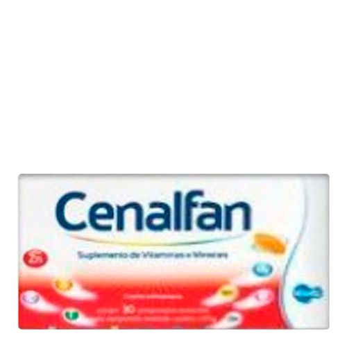 Polivitamínico Cenalfan EMS 30 Comprimidos Revestidos Polivitamínico Cenalfan EMS 30 Comprimidos Revestidos