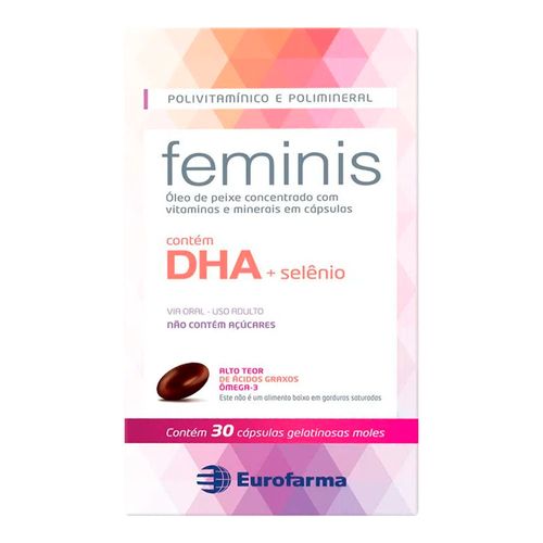 Polivitamínico Feminis Eurofarma 30 Cápsulas