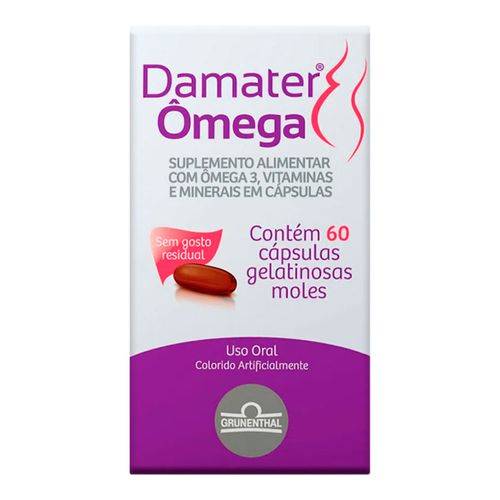 Suplemento-Alimentar-Damater-Omega-60-Capsulas Suplemento-Alimentar-Damater-Omega-60-Capsulas