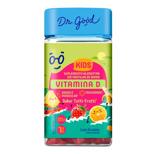 Suplemento Alimentar Dr Good Vitamina D Kids 60 Gomas Suplemento Alimentar Dr Good Vitamina D Kids 60 Gomas