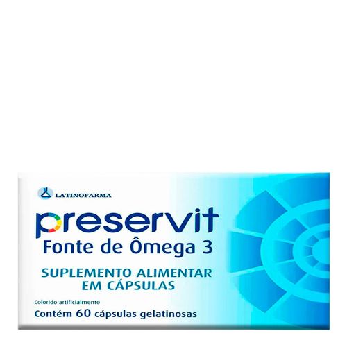 Suplemento Alimentar Preservit Ômega 3 60 Cápsulas Suplemento Alimentar Preservit Ômega 3 60 Cápsulas