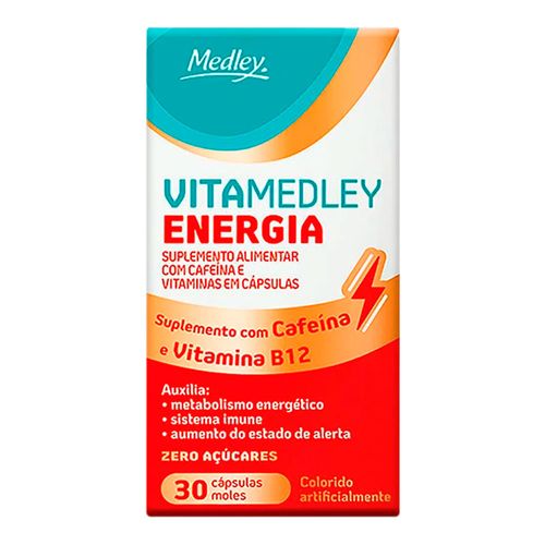 Suplemento Alimentar VitaMedley Energia 30 Cápsulas Suplemento Alimentar VitaMedley Energia 30 Cápsulas