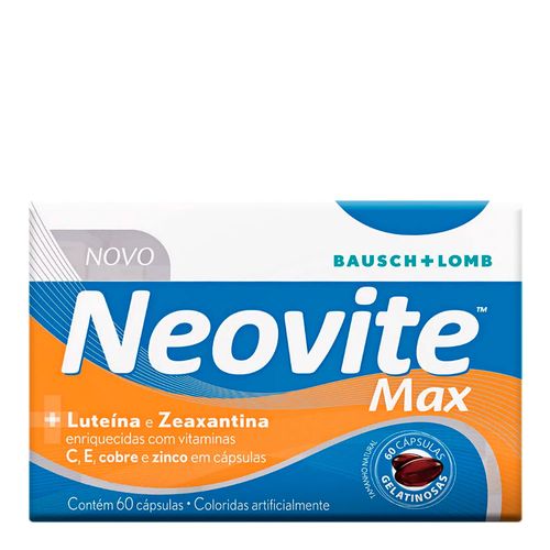 Suplemento Antioxidante Neovite Max Bausch+Lomb 60 Cápsulas