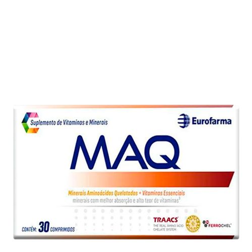 Suplemento de Vitaminas e Minerais Maq 30 Comprimidos Suplemento de Vitaminas e Minerais Maq 30 Comprimidos