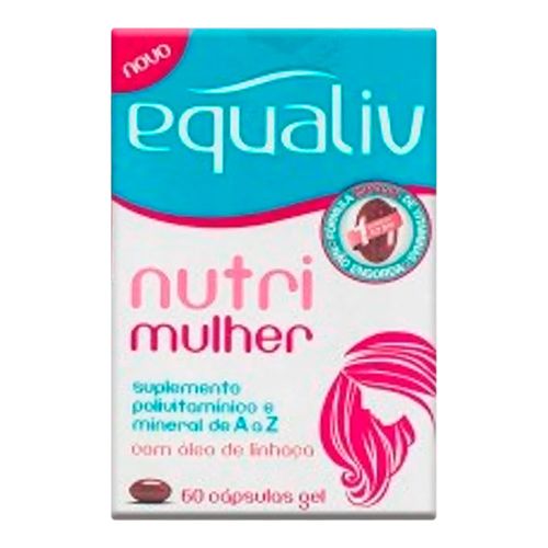 Suplemento Polivitamínic Equaliv Nutri Mulher 60 cápsulas gelatinosas Suplemento Polivitamínic Equaliv Nutri Mulher 60 cápsulas gelatinosas