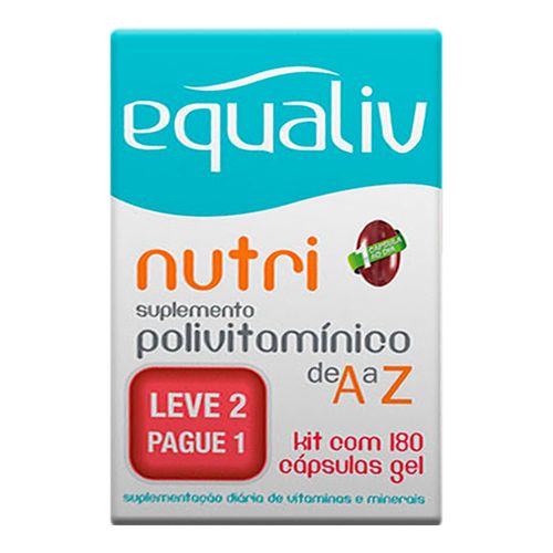 Suplemento Polivitamínico Equaliv Nutri 180 Cápsulas Suplemento Polivitamínico Equaliv Nutri 180 Cápsulas