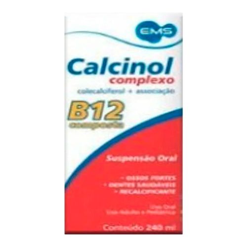 Suplemento Vitamínico Calcinol B12 Solução Oral 240ml Suplemento Vitamínico Calcinol B12 Solução Oral 240ml