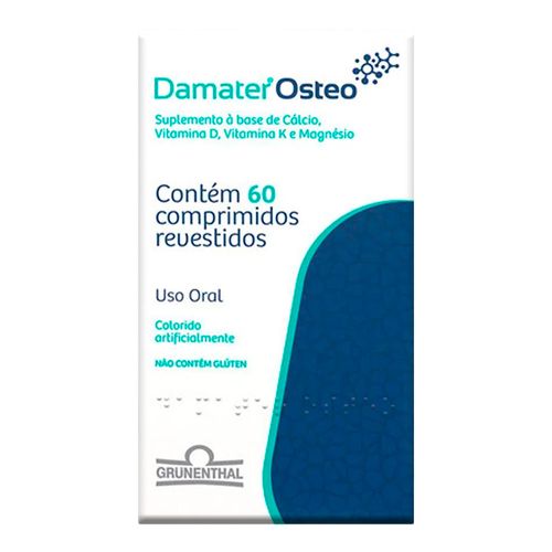 Suplemento Vitamínico Cálcio Damater Osteo Com 60 Comprimidos