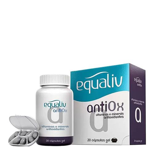 Vitaminas e Minerais Antioxidantes Equaliv Antiox 30 Cápsulas Vitaminas e Minerais Antioxidantes Equaliv Antiox 30 Cápsulas