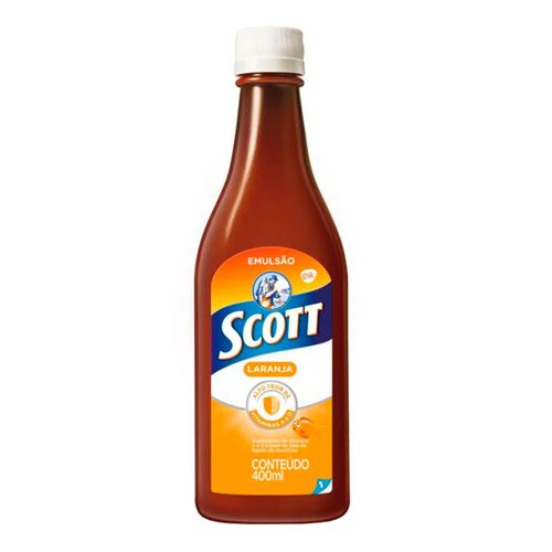 Emulsão Scott GSK Laranja 400ml Emulsão Scott GSK Laranja 400ml