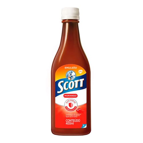 Emulsão Scott GSK Morango 400ml