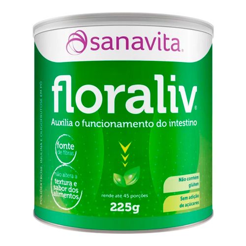 Fibras Alimentares Floraliv - Sanavita - 225g Fibras Alimentares Floraliv - Sanavita - 225g