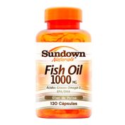 Fish Oil Óleo de Peixe 1000mg 120 cápsulas - Sundown Naturals