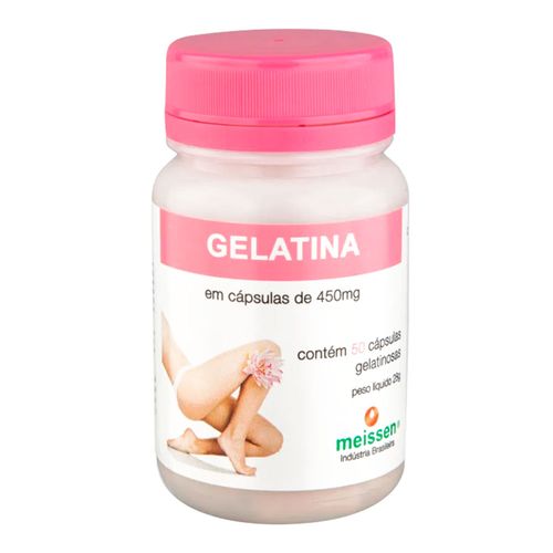 Gelatina - Meissen - 50 Cápsulas de 450mg Gelatina - Meissen - 50 Cápsulas de 450mg