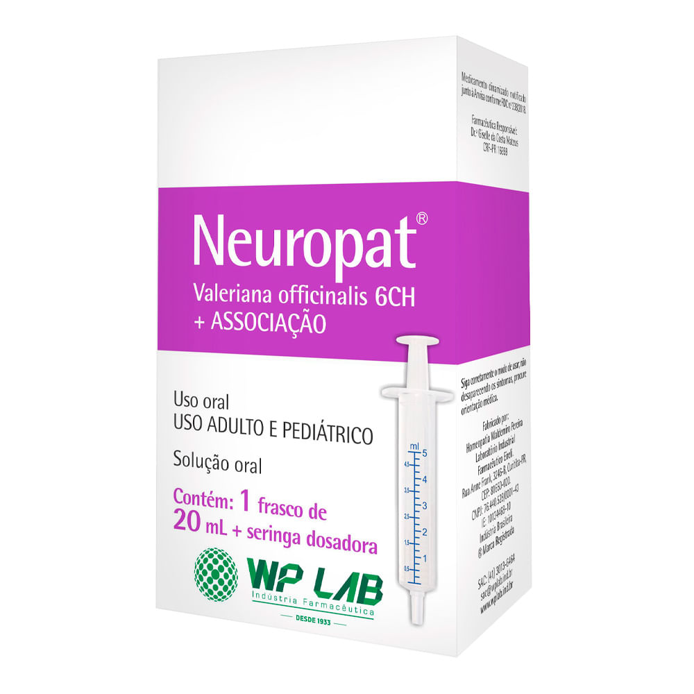 Neuropat WP Lab 20ml + 1 Seringa Dosadora - Drogarias Pacheco