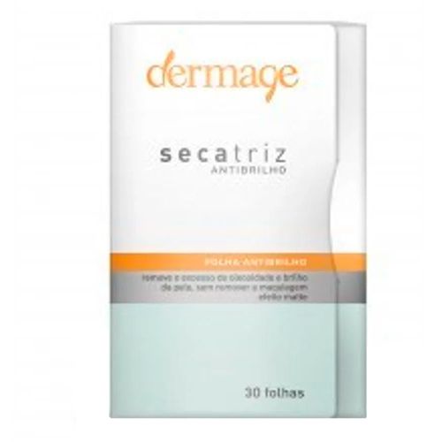 Folha Anti-Brilho Dermage Secatriz 30 Unidades Folha Anti-Brilho Dermage Secatriz 30 Unidades