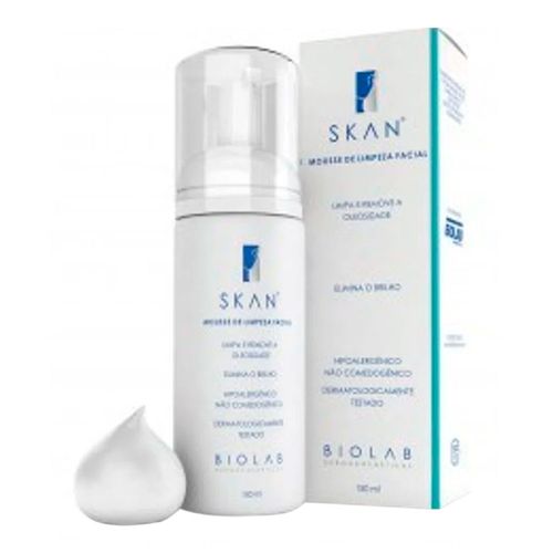 Mousse de Limpeza Facial Biolab Skan - 150ml Mousse de Limpeza Facial Biolab Skan - 150ml