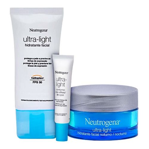 Kit Neutrogena Ultra Light Pele Mista/ Oleosa + Olhos Kit Neutrogena Ultra Light Pele Mista/ Oleosa + Olhos