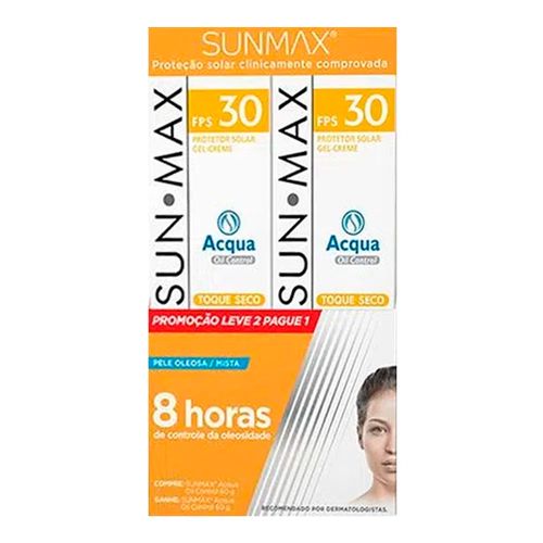 Kit Protetor Solar Sunmax Aqua Oil Control Stiefel 2 Unidades Kit Protetor Solar Sunmax Aqua Oil Control Stiefel 2 Unidades