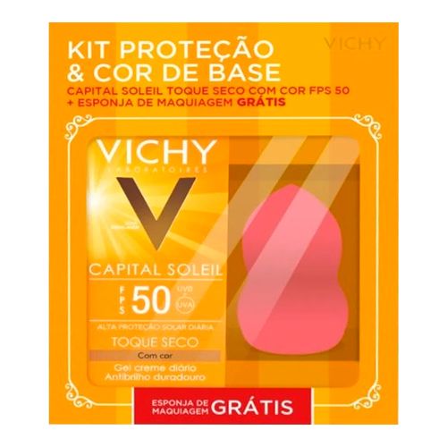 Kit Protetor Solar Vichy Capital Soleil FPS50 Grátis Pincel Kit Protetor Solar Vichy Capital Soleil FPS50 Grátis Pincel
