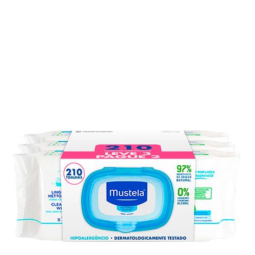 Kit Mustela Toalhas Umedecidas 70 Unidades 3 Pacotes Kit Mustela Toalhas Umedecidas 70 Unidades 3 Pacotes