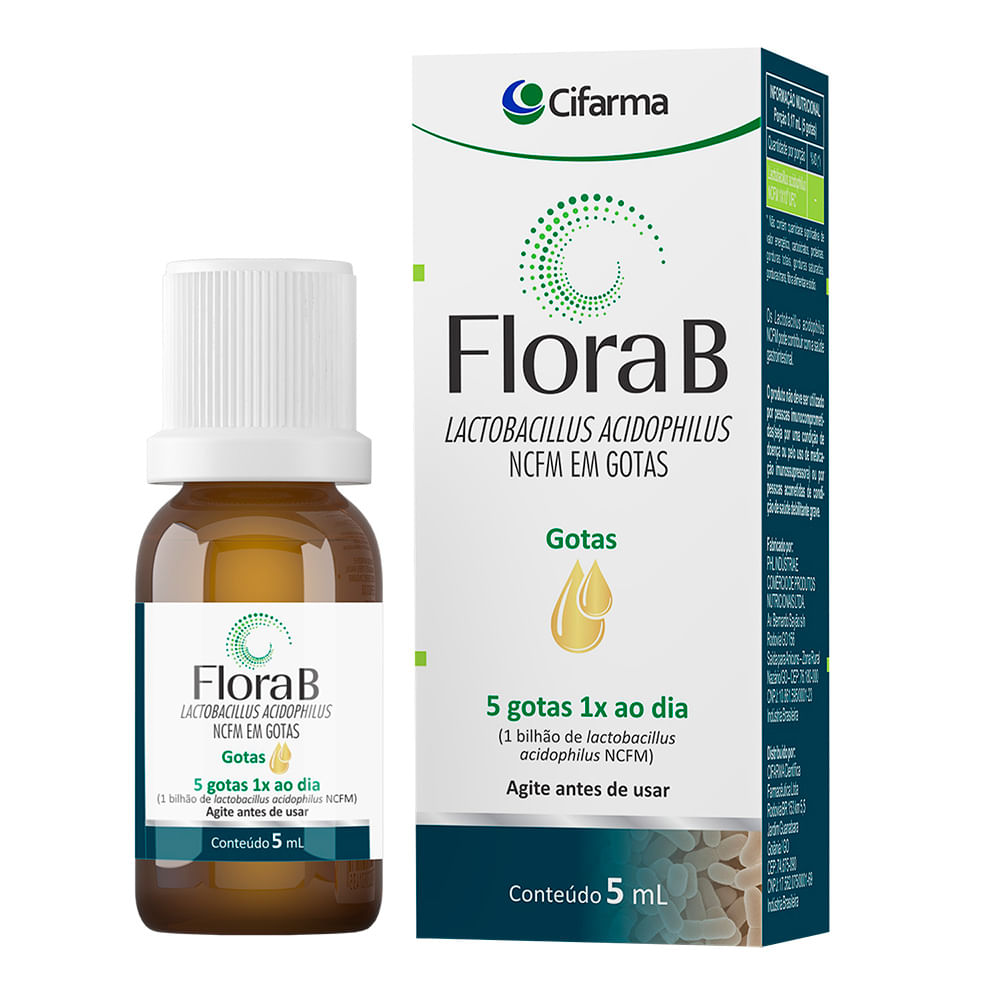 Flora B Gotas Cifarma 5ml - Drogarias Pacheco