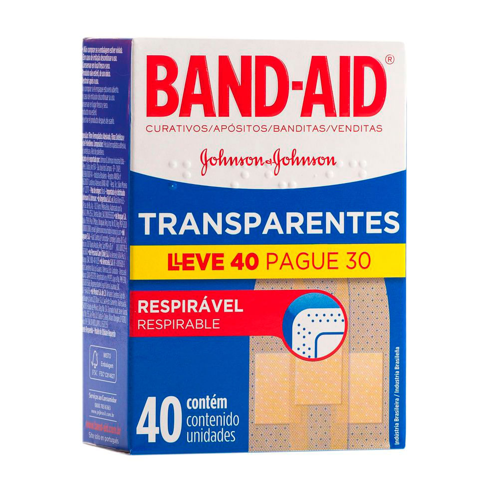 Curativos Band-Aid Pequenos Ferimentos com 16 unidades - Preço online