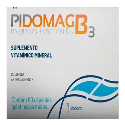 Suplemento Vitamínico Pidomag B3 Baldacci 60 Cápsulas Gelatinosas Suplemento Vitamínico Pidomag B3 Baldacci 60 Cápsulas Gelatinosas